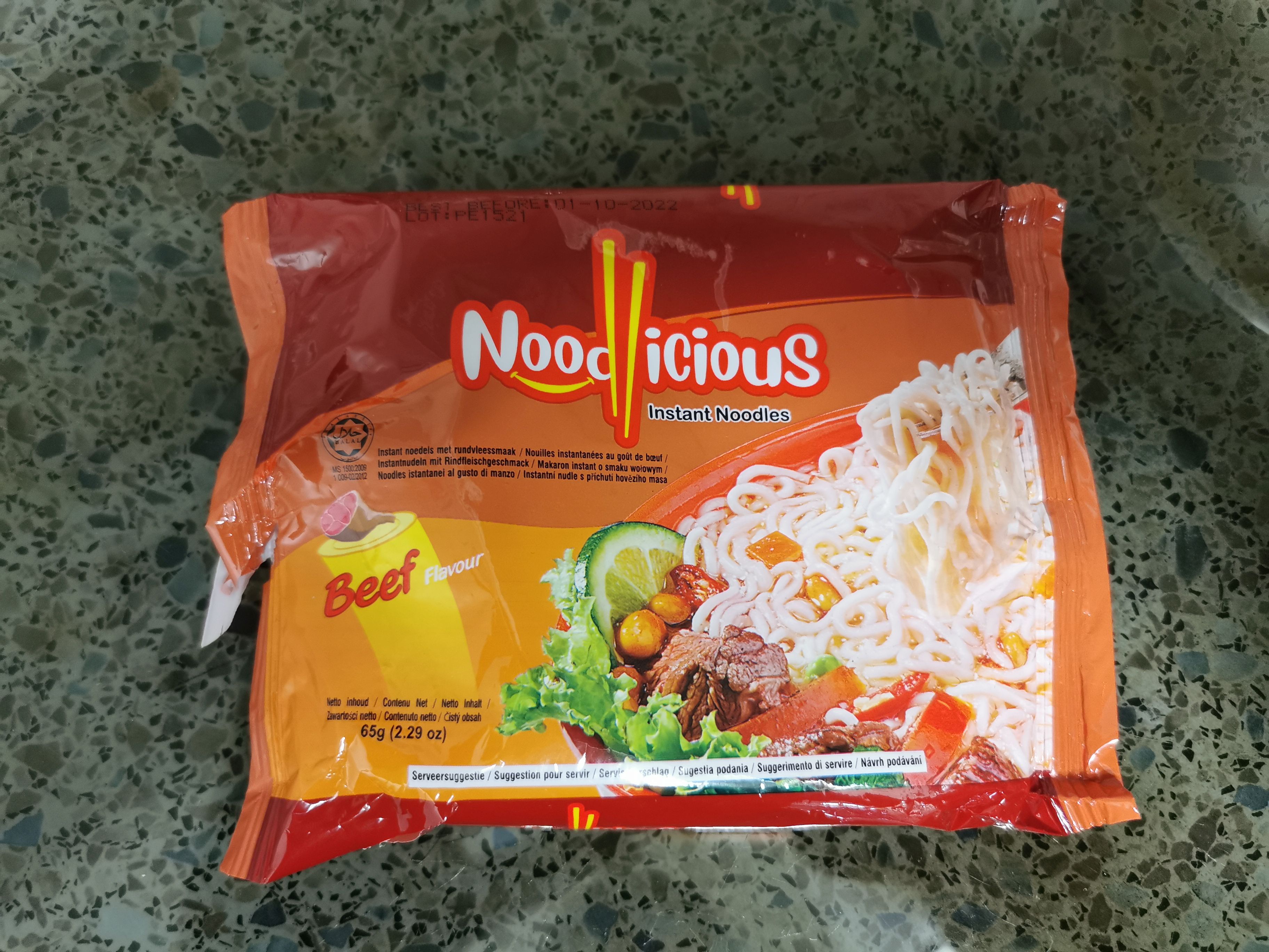 Noodlicious nouilles instantanées Bœuf